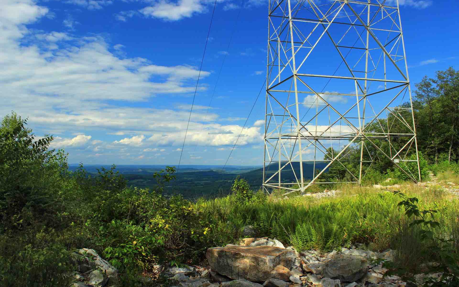 Powerlines and Blue Sky